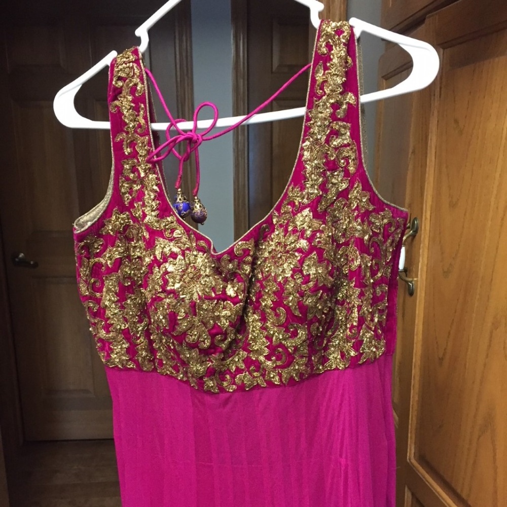 Gold & Pink long dress